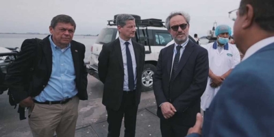 ممثلون من بعثة الاتحاد الأوروبي في اليمن يطلعون على امكانيات مطاحن مجموعة هائل سعيد في عدن