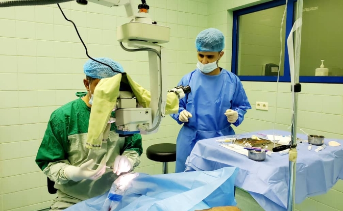 المستشفى السعودي الالماني يدشن مشروع احسان الرمضاني المجاني لإجراء العمليات الجراحية لإزالة المياه البيضاء وتركيب العدسات 